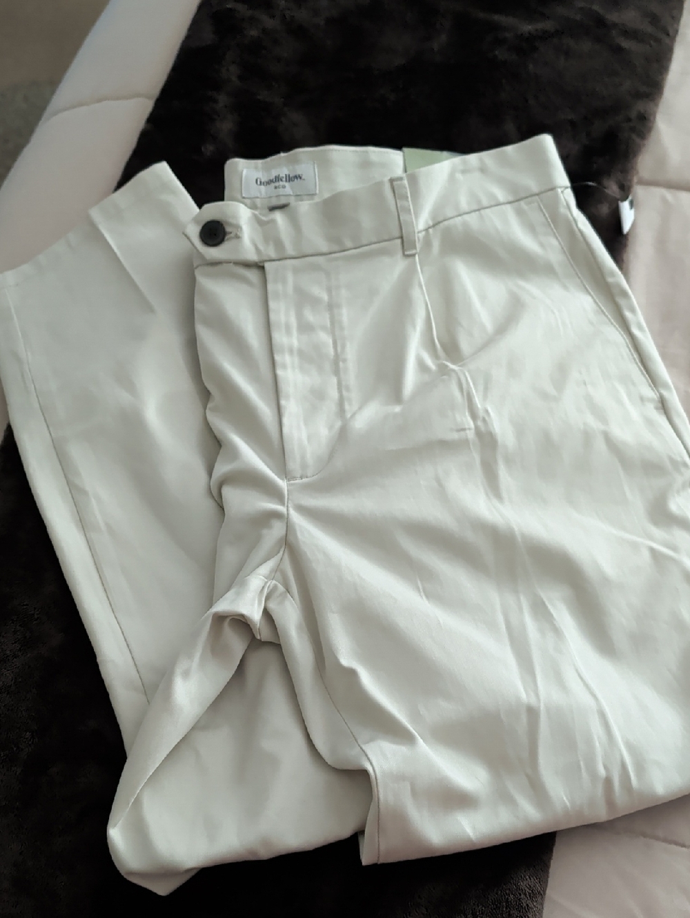 Goodfellow & Co Cream Chinos - Straight Fit